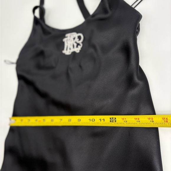 Ralph Lauren Collection Purple Label Maxi Slip Dress Beaded Silk Gown White Logo - Picture 5 of 16